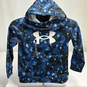 Boy’s Under Armor Blue Fleece Lined Camo Hoodie NWT
